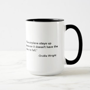 Der Turbine-Flyer und das Zitat Flyopia.com Wright Tasse