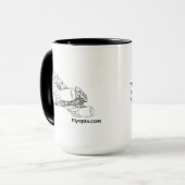 Der Turbine-Flyer und das Zitat Flyopia.com Wright Tasse (Vorderseite Links)