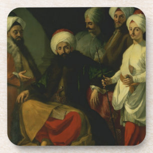 Der türkische Botschafter und sein Gefolge an der Untersetzer