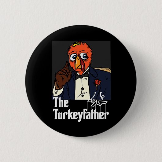 Der türkische Erntedank Day Fun Meme Fall A Button (Vorderseite)
