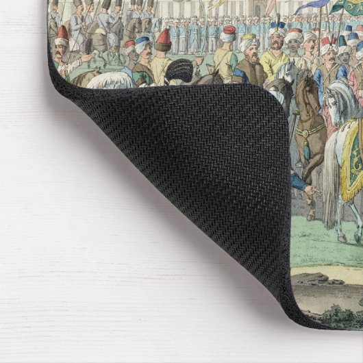 Der türkische Sultan, der seine Janissaries Mousepad (Ecke)