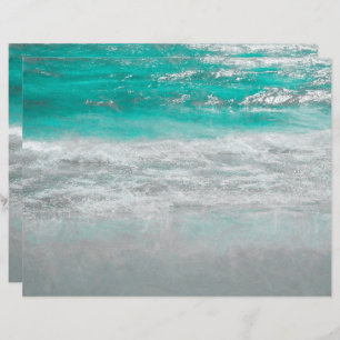 Der türkisfarbene Strand Küstenmeere Wellen tropis