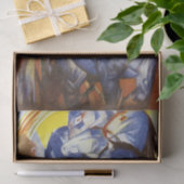 Der Turm der Blauen Pferde von Franz Marc Seidenpapier (Geschenk)