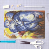 Der Turm der Blauen Pferde von Franz Marc Seidenpapier (Handwerk)