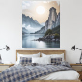Der Turm der ewigen Stille Leinwanddruck (Insitu (Schlafzimmer))
