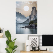 Der Turm der ewigen Stille Poster (Heimbüro)