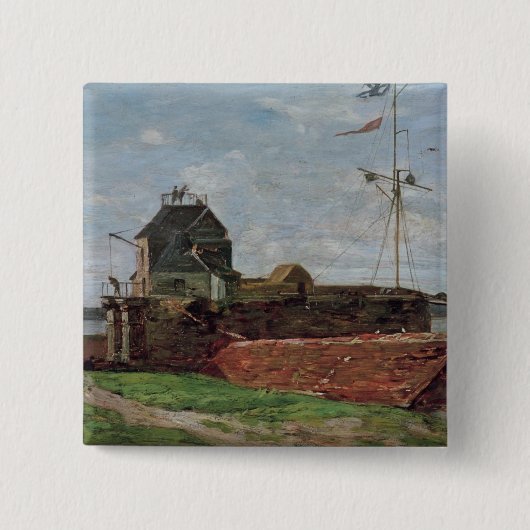 Der Turm Francois Ier bei Le Havre, 1852 Button (Vorderseite)