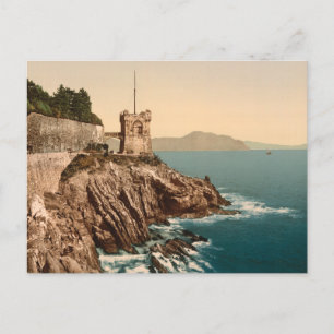 Der Turm in Nervi, Genua, Ligurien, Italien Postkarte