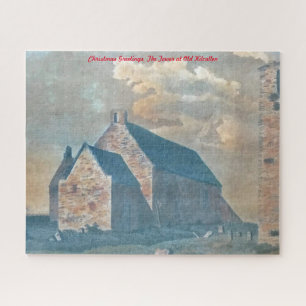 Der Turm in Old Kilcullen. Weihnachtsgrüße Ji Puzzle
