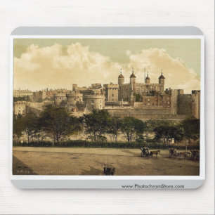 Der Turm, London, England seltenes Photochrom Mousepad