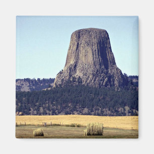 Der Turm-nationales Monument des Teufels, Wyoming Magnet