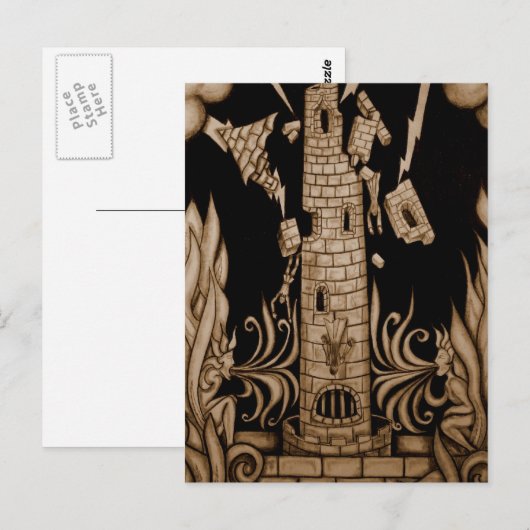 Der Turm Postkarte (Vorne/Hinten)