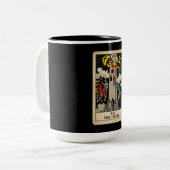 Der Turm Tarot Zweifarbige Tasse (Vorderseite Links)