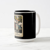 Der Turm Tarot Zweifarbige Tasse (VorderseiteRechts)