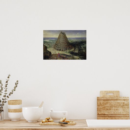 Der Turm von Babel, 1594 Poster (Küche)
