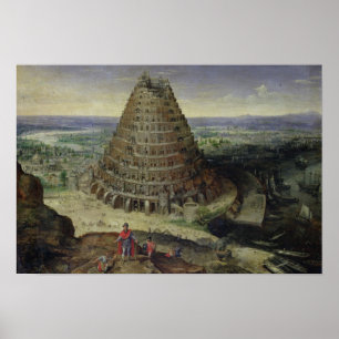 Der Turm von Babel, 1594 Poster