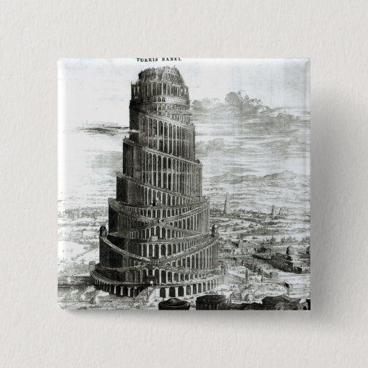 Der Turm von Babel, 1679 Button (Vorderseite)