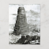 Der Turm von Babel, 1679 Postkarte (Vorderseite)