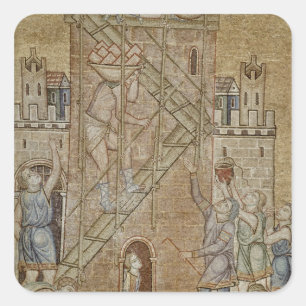 Der Turm von Babel, aus dem Atrium Quadratischer Aufkleber