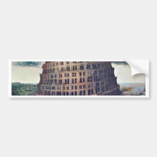 Der Turm von Babel. Durch Pieter Bruegel Autoaufkleber