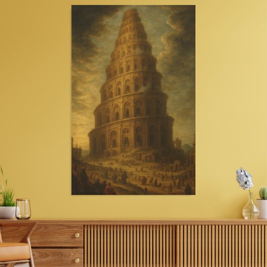 Der Turm von Babel Leinwanddruck (Insitu (Wohnzimmer))