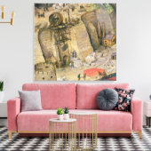 Der Turm von Babel Leinwanddruck (Insitu (Wohnzimmer))