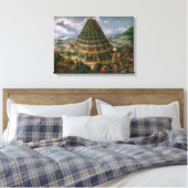 Der Turm von Babel | Marten van Valckenborch | Leinwanddruck (Insitu (Schlafzimmer))