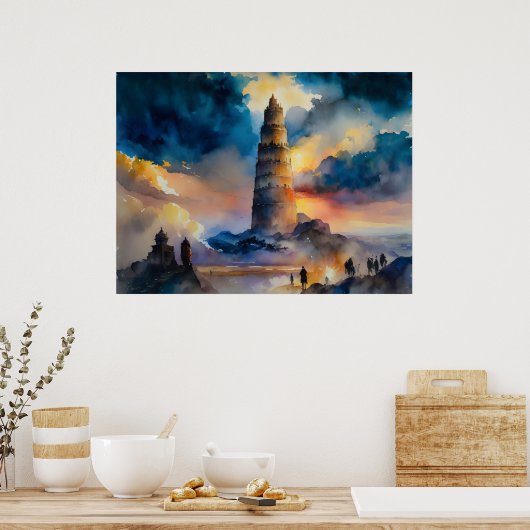 Der Turm von Babel Poster (Küche)