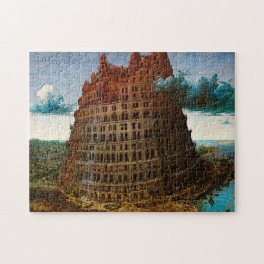 Der Turm von Babel von Pieter Bruegel dem Älteren Puzzle (Horizontal)