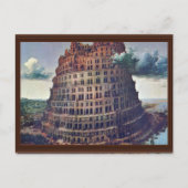 Der Turm von Babel. von Pieter Bruegel Postkarte (Vorderseite)