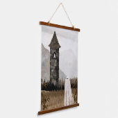 Der Turm Wandteppich Mit Holzrahmen (Gewinkelt)