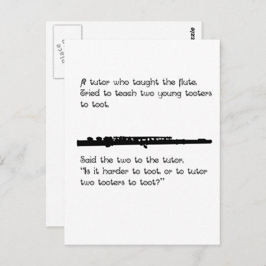 Der Tutor Postkarte (Vorne/Hinten)