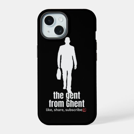 DER TYP AUS GENT iPhone 15 HÜLLE (Rückseite)