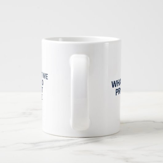 Der Typ der Idee® | Problem-Anweisung: Jumbo-Tasse (Rückseite)