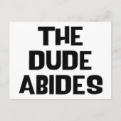 Der Typ hält sich Postkarte (Vorderseite)