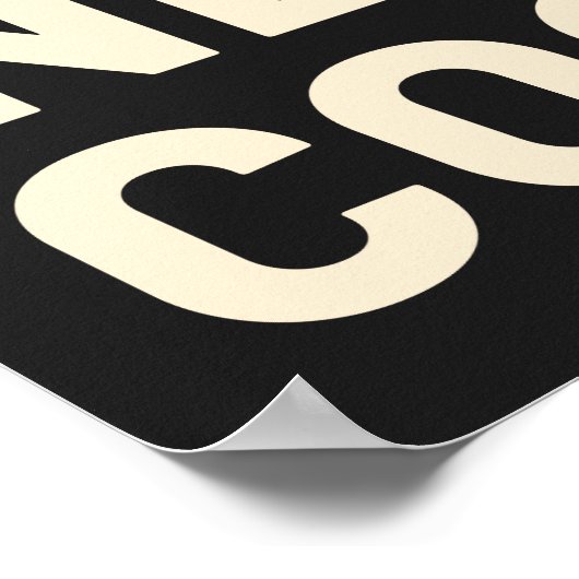 Der Typ ist neu Cool Poster (Ecke)