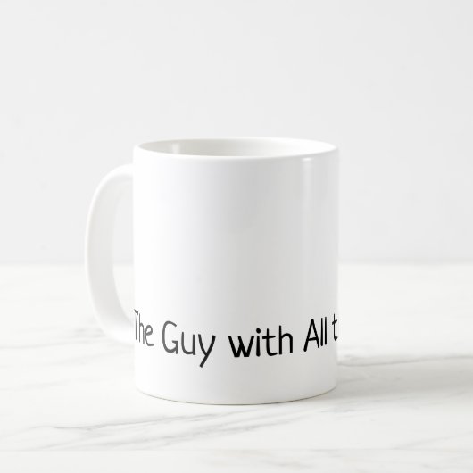 Der Typ mit allen Antworten Kaffeetasse (Vorderseite Links)