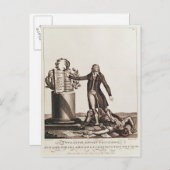 Der Tyrann der Revolution zerbrach Postkarte (Vorne/Hinten)