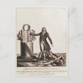 Der Tyrann der Revolution zerbrach Postkarte (Vorderseite)