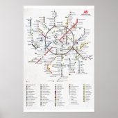 Der U-Bahn-Plan 2033 Poster (Vorne)