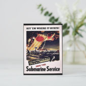 Der U-Boot-Dienst Postkarte (Stehend Vorderseite)