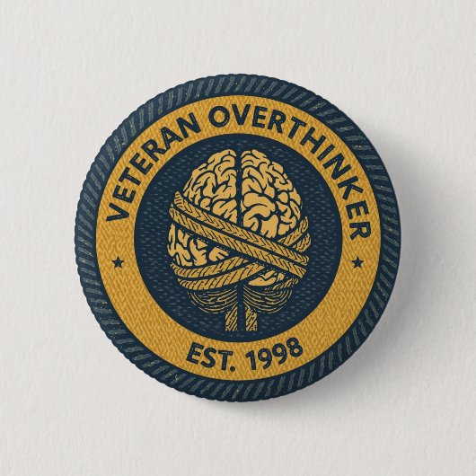 Der "ÜBERDENKEN"-Leistungsabzeichen-Button Button (Vorderseite)