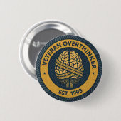 Der "ÜBERDENKEN"-Leistungsabzeichen-Button Button (Vorne & Hinten)