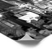 Der überfüllte türkische Markt Poster (Ecke)