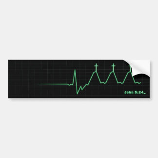 Der Übergang EKG Autoaufkleber