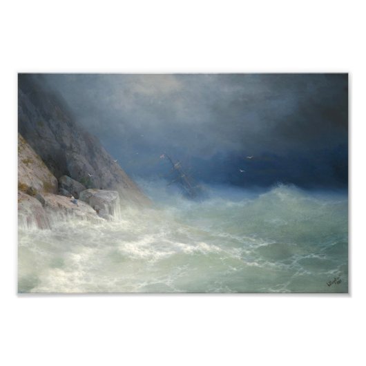 Der Überlebende, Ivan Konstantinowitsch Aivazowski Fotodruck (Vorne)