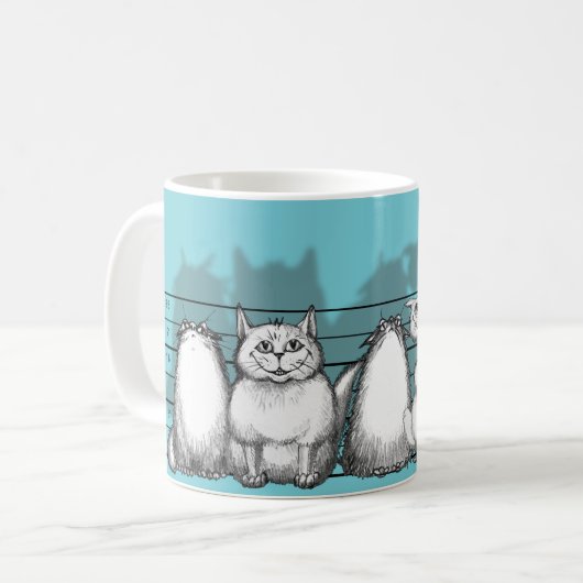 Der übliche Pussy Kaffeetasse (Vorderseite Links)