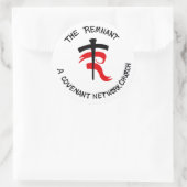 Der übrige Aufkleber (Tasche)