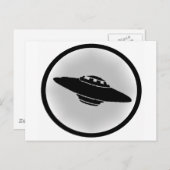 DER UFO-ANGRIFF POSTKARTE (Vorne/Hinten)