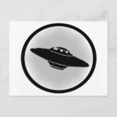 DER UFO-ANGRIFF POSTKARTE (Vorderseite)